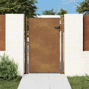 Poartă de grădină 100 x 125 cm Oțel vopsit electrostatic Blocat