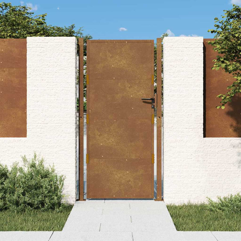 Poartă de grădină 100 x 175 cm Oțel vopsit electrostatic Blocat