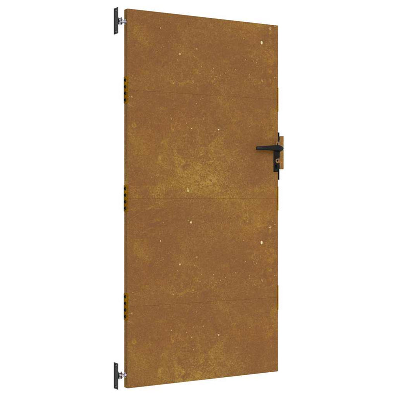 Poartă de grădină 85 x 200 cm Oțel vopsit în pulbere Blocat