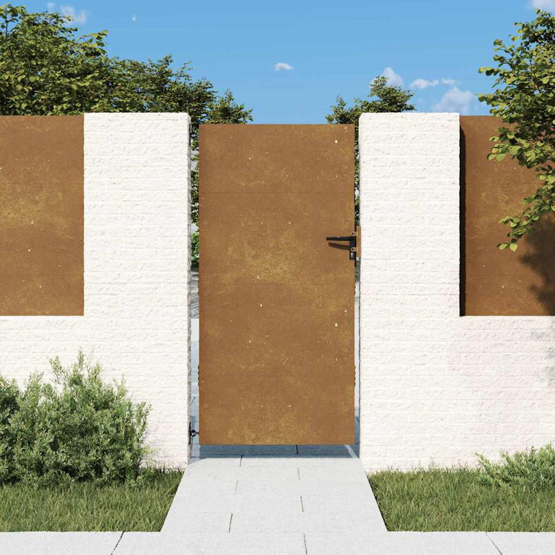 Poartă de grădină 85 x 200 cm Oțel vopsit în pulbere Blocat