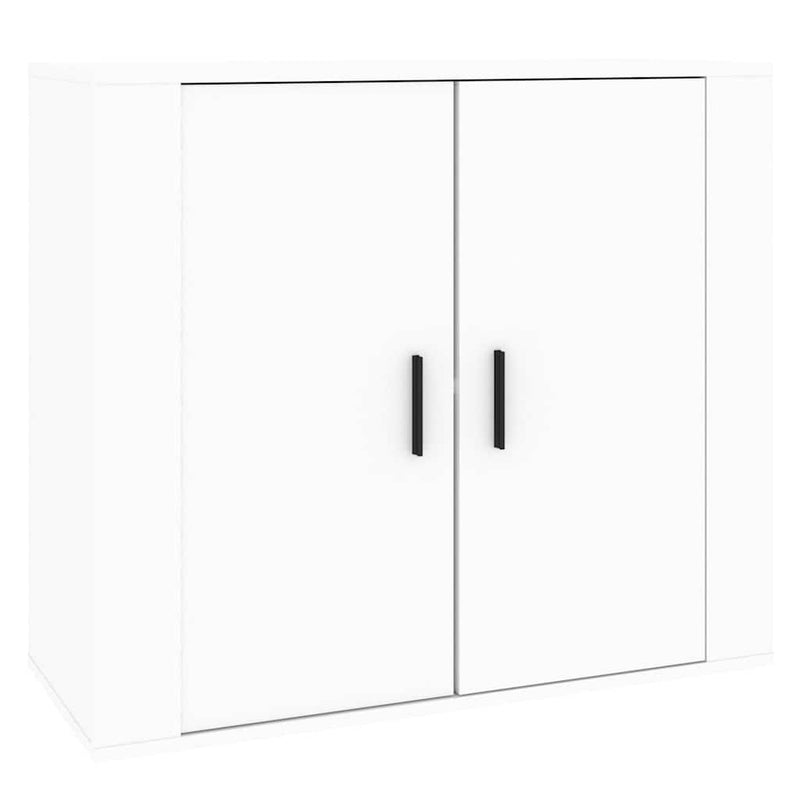 Dulap, alb, 80x33x70 cm, lemn prelucrat