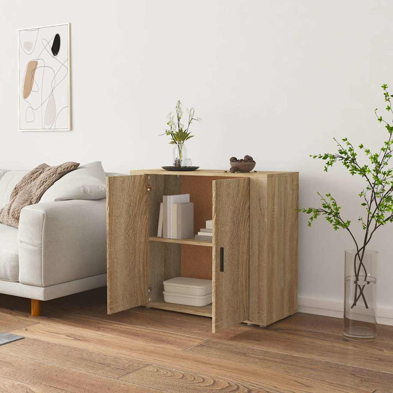 Dulap, stejar sonoma, 80x33x70 cm, lemn compozit