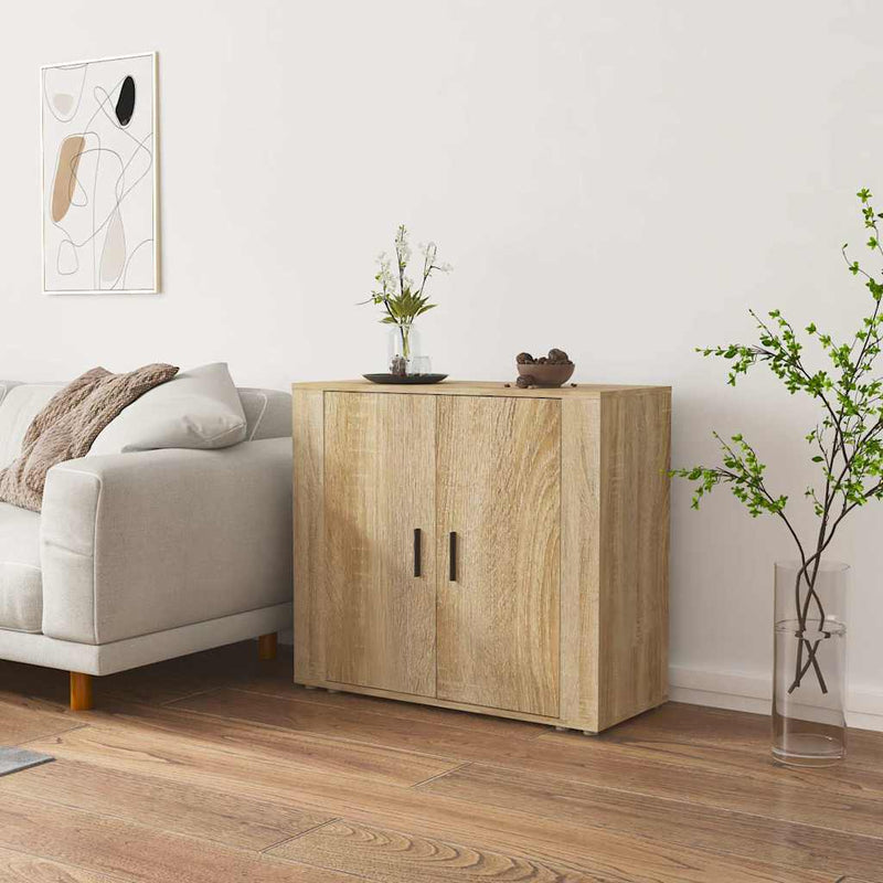 Dulap, stejar sonoma, 80x33x70 cm, lemn compozit