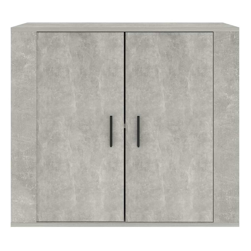 Dulap, gri beton, 80x33x70 cm, lemn prelucrat