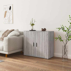 Dulap, gri sonoma, 80x33x70 cm, lemn compozit
