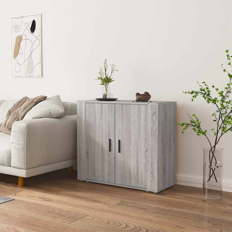 Dulap, gri sonoma, 80x33x70 cm, lemn compozit
