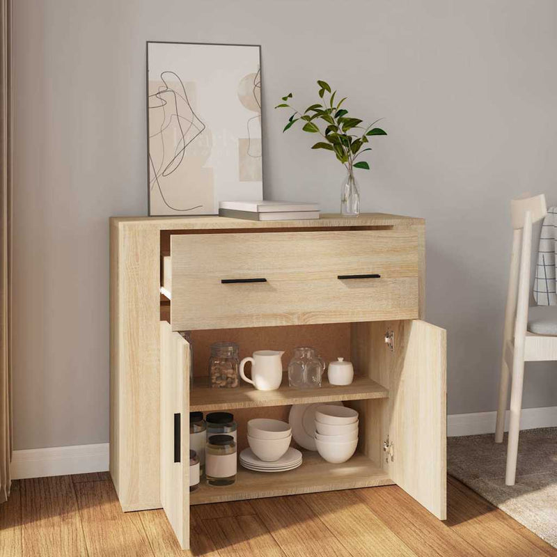 Dulap, stejar sonoma, 80x33x70 cm, lemn compozit
