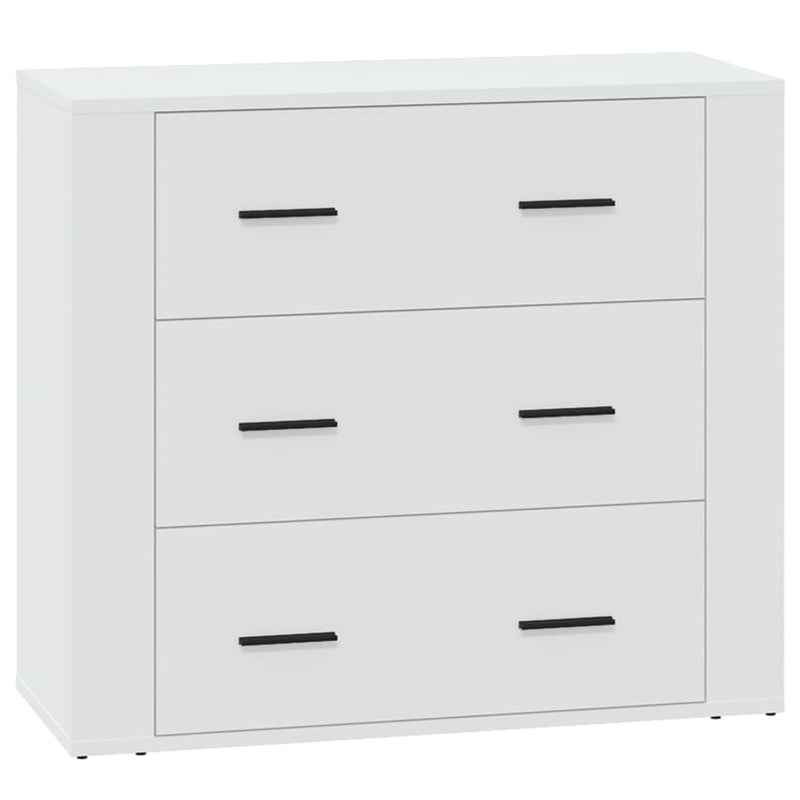 Dulap, alb, 80x33x70 cm, lemn prelucrat