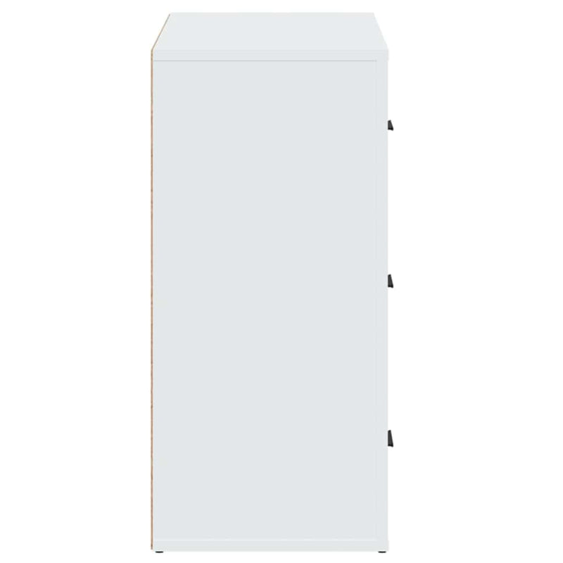 Dulap, alb, 80x33x70 cm, lemn prelucrat