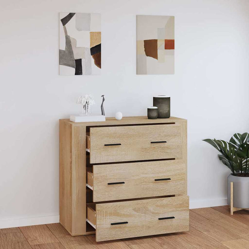 Dulap, stejar sonoma, 80x33x70 cm, lemn compozit