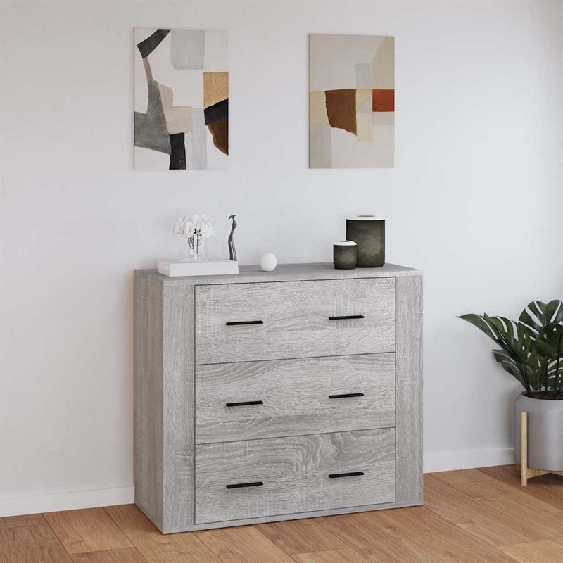 Dulap, gri sonoma, 80x33x70 cm, lemn compozit