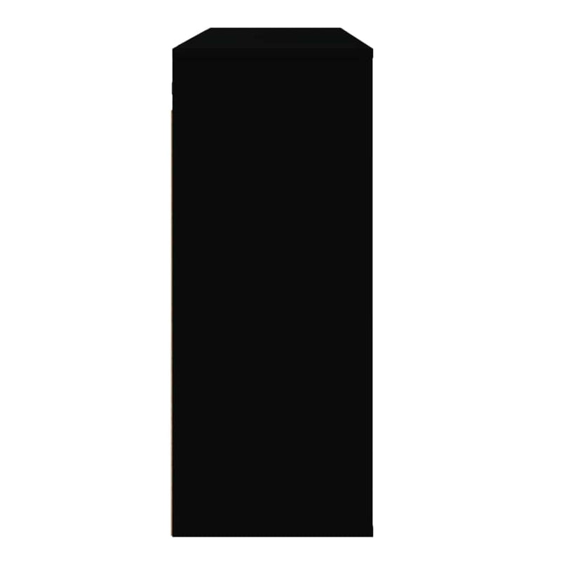 Dulap de perete, negru, 80x33x80 cm, lemn prelucrat