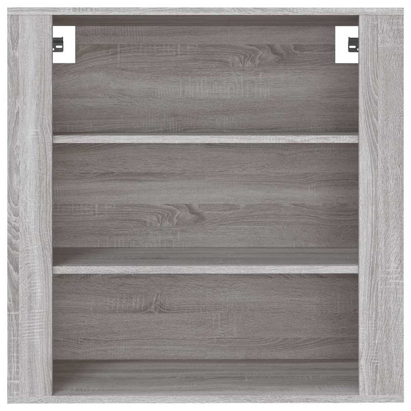 Dulap de perete, gri sonoma,80x33x80 cm, lemn prelucrat