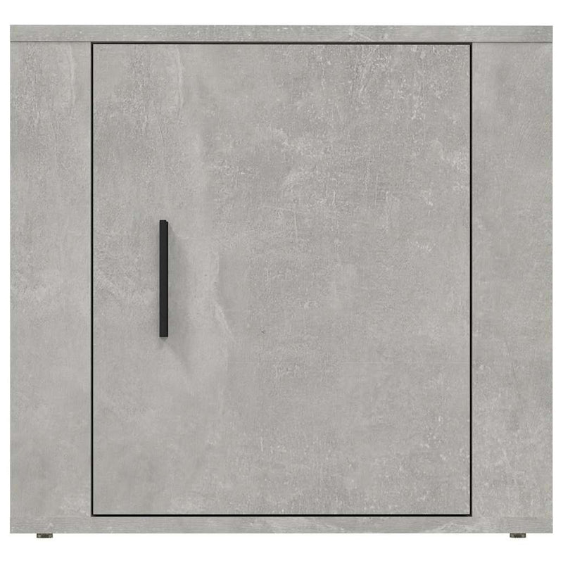 Noptiere, 2 buc., gri beton, 50x39x47 cm
