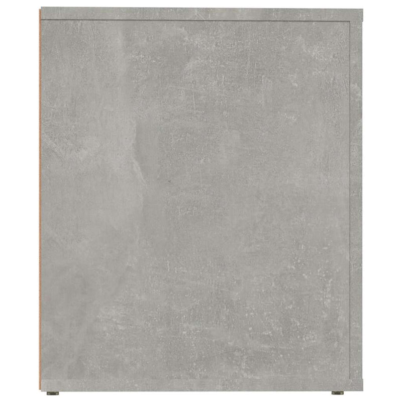 Noptiere, 2 buc., gri beton, 50x39x47 cm