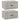 Noptiere de perete, 2 buc., gri beton, 50x36x25 cm