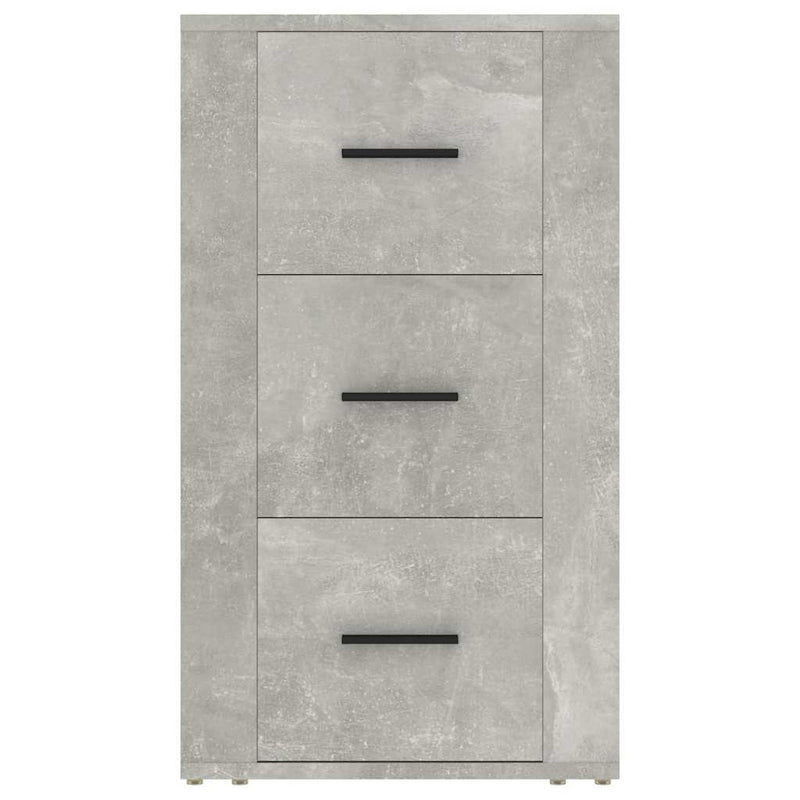 Dulap, gri beton, 40x33x70 cm, lemn prelucrat