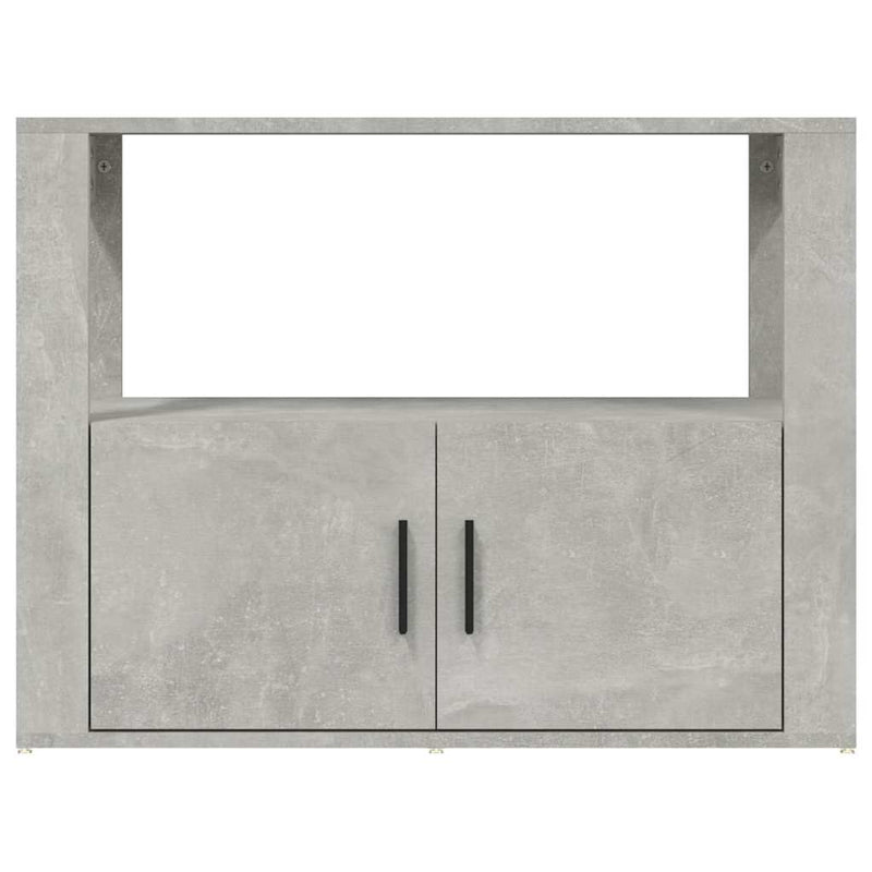 Servantă, gri beton, 80x30x60 cm, lemn prelucrat