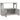 Servantă, gri beton, 80x30x60 cm, lemn prelucrat