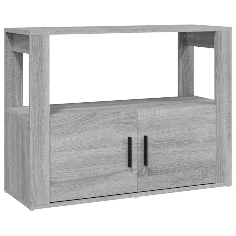 Servantă, gri sonoma, 80x30x60 cm, lemn prelucrat