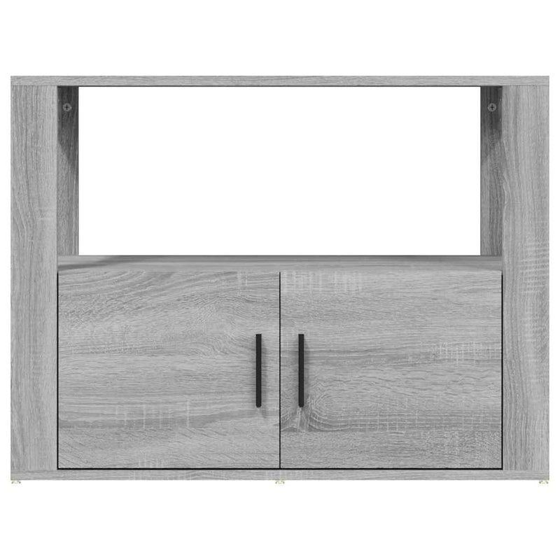 Servantă, gri sonoma, 80x30x60 cm, lemn prelucrat