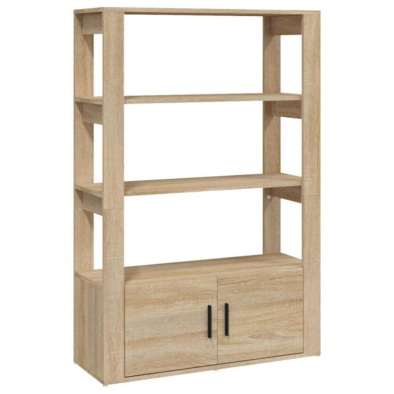 Servantă, stejar sonoma, 80x30x119,5 cm, lemn compozit