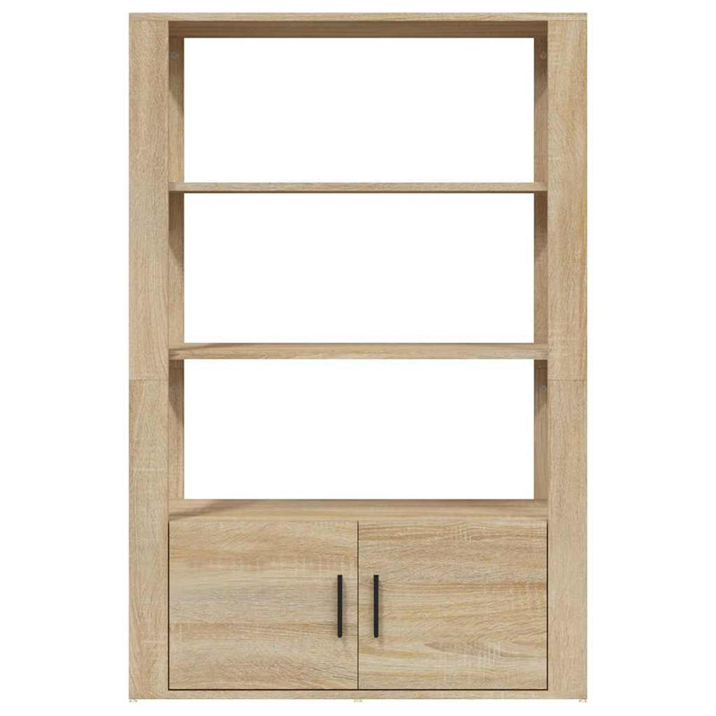 Servantă, stejar sonoma, 80x30x119,5 cm, lemn compozit