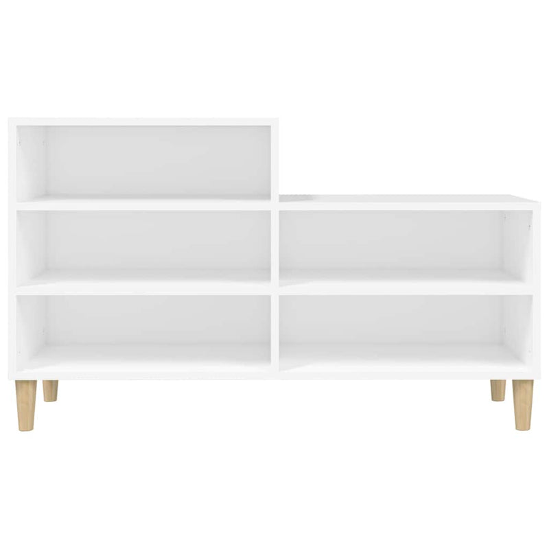 Pantofar, alb, 102x36x60 cm, lemn compozit