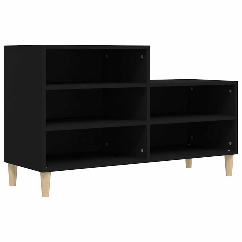 Pantofar, negru, 102x36x60 cm, lemn compozit