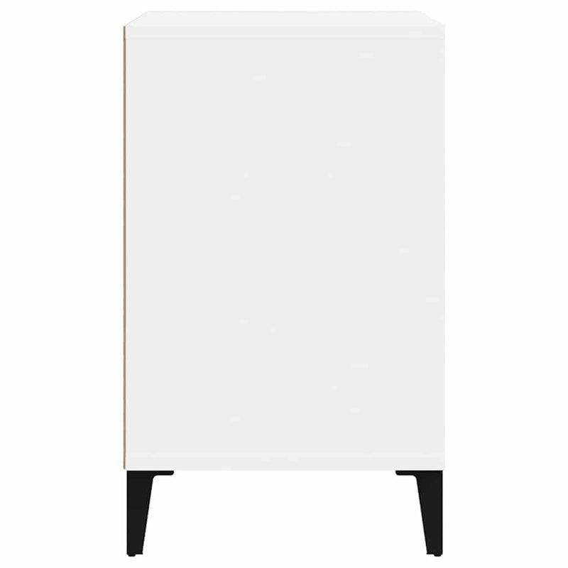 Pantofar, alb, 102x36x60 cm, lemn compozit