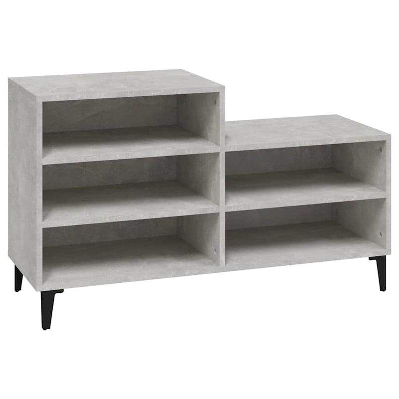 Pantofar, gri beton, 102x36x60 cm, lemn prelucrat