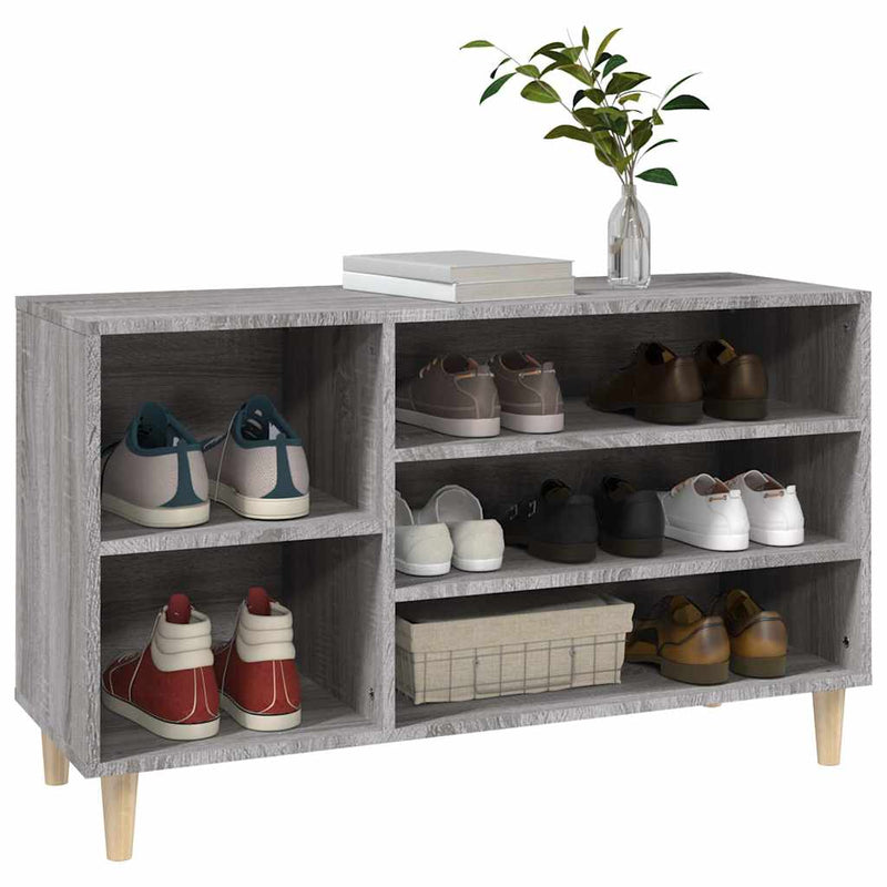 Pantofar, gri sonoma, 102x36x60 cm, lemn prelucrat