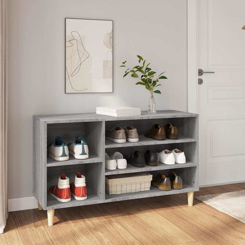Pantofar, gri sonoma, 102x36x60 cm, lemn prelucrat