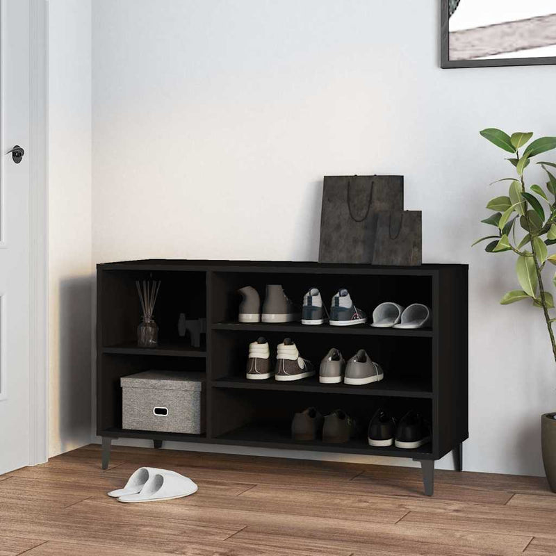 Pantofar, negru, 102x36x60 cm, lemn compozit