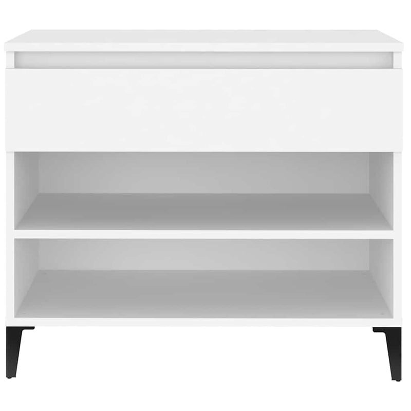 Pantofar, alb, 70x36x60 cm, lemn prelucrat