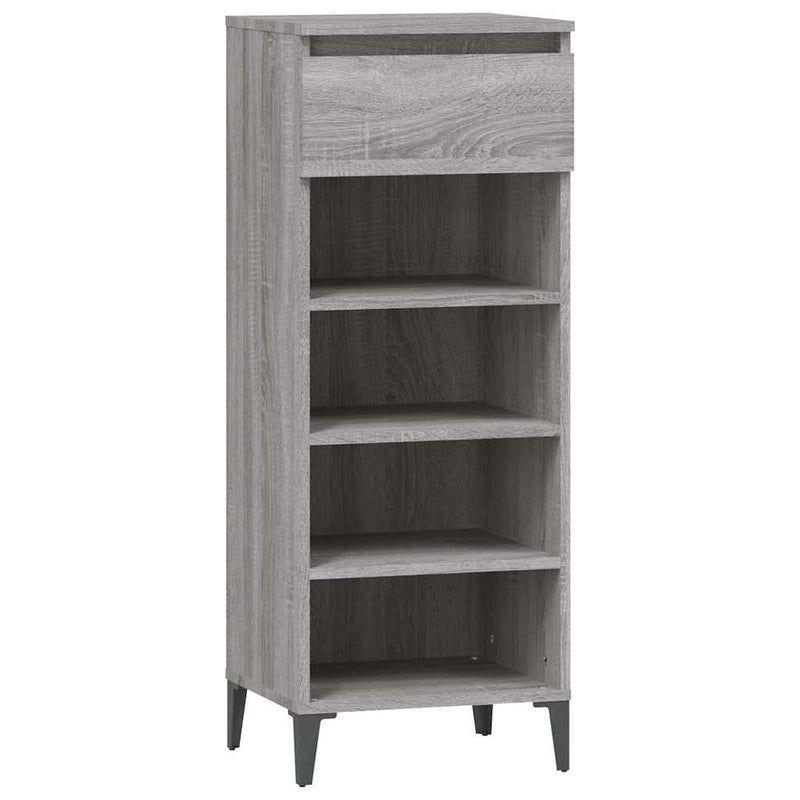 Pantofar, gri sonoma, 40x36x105 cm, lemn compozit