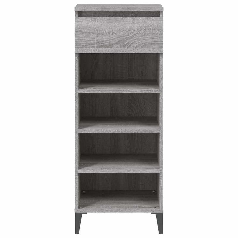 Pantofar, gri sonoma, 40x36x105 cm, lemn compozit