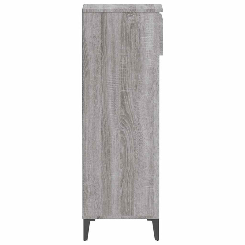 Pantofar, gri sonoma, 40x36x105 cm, lemn compozit