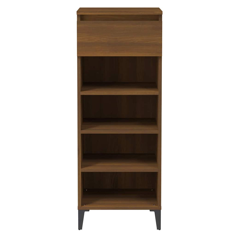 Pantofar, stejar maro, 40x36x105 cm, lemn prelucrat