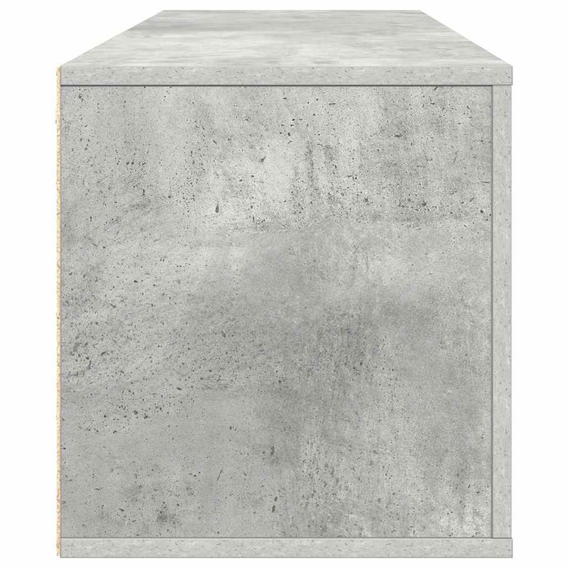 Pantofar de perete, gri beton, 100x35x38 cm, lemn prelucrat