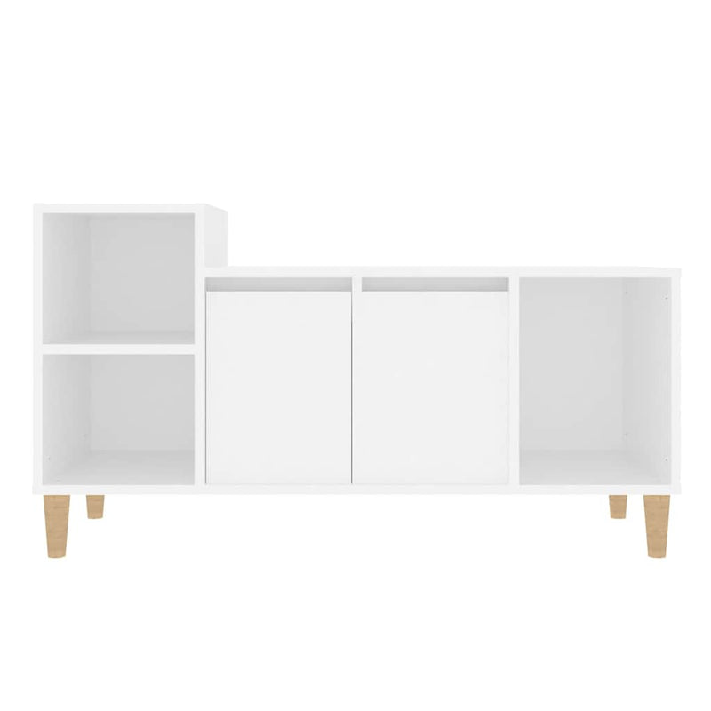 Comodă TV, alb, 100x35x55 cm, lemn prelucrat