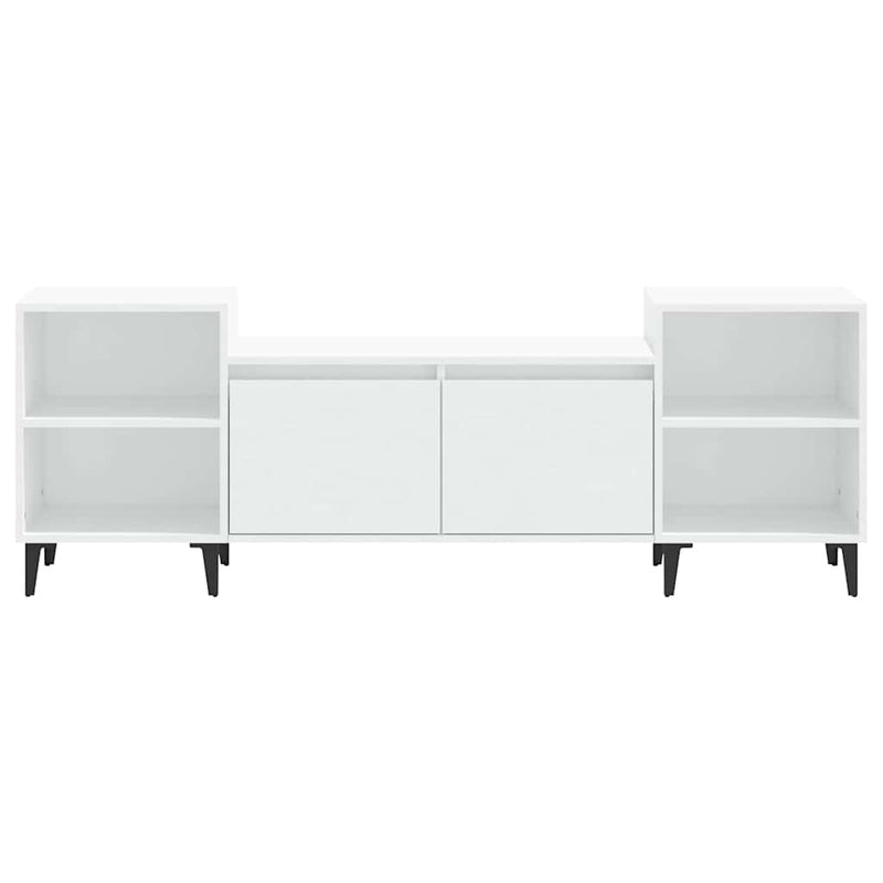 Comodă TV, alb, 160x35x55 cm, lemn prelucrat