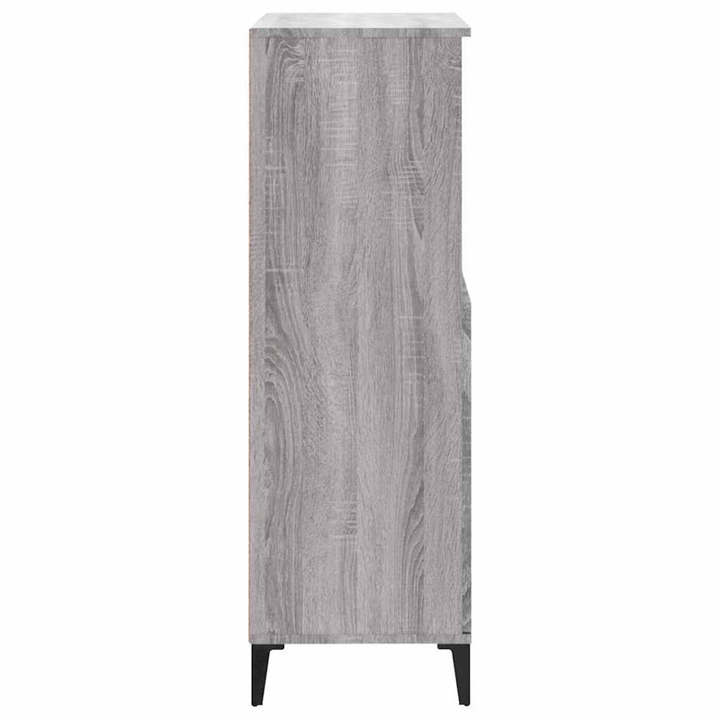 Dulap înalt, gri sonoma, 60x36x110 cm, lemn prelucrat