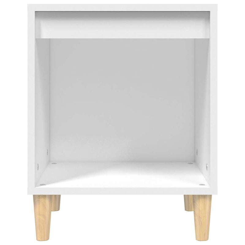 Noptiere, 2 buc., alb, 40x35x50 cm