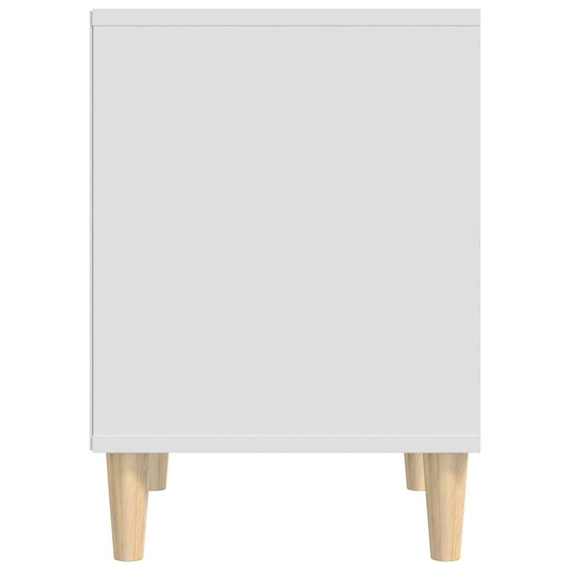 Noptiere, 2 buc., alb, 40x35x50 cm