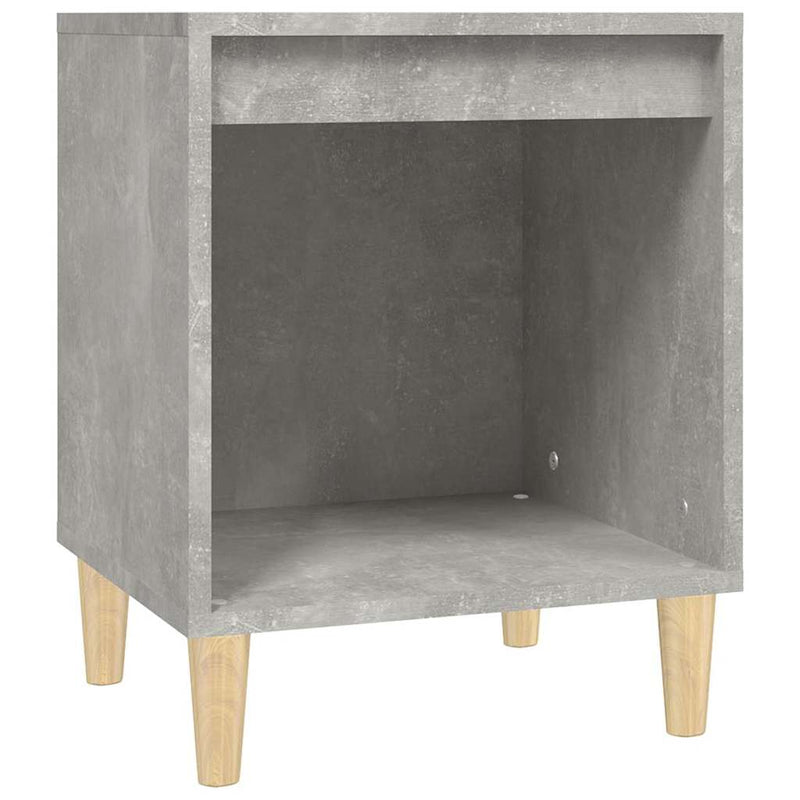 Noptiere, 2 buc., gri beton, 40x35x50 cm