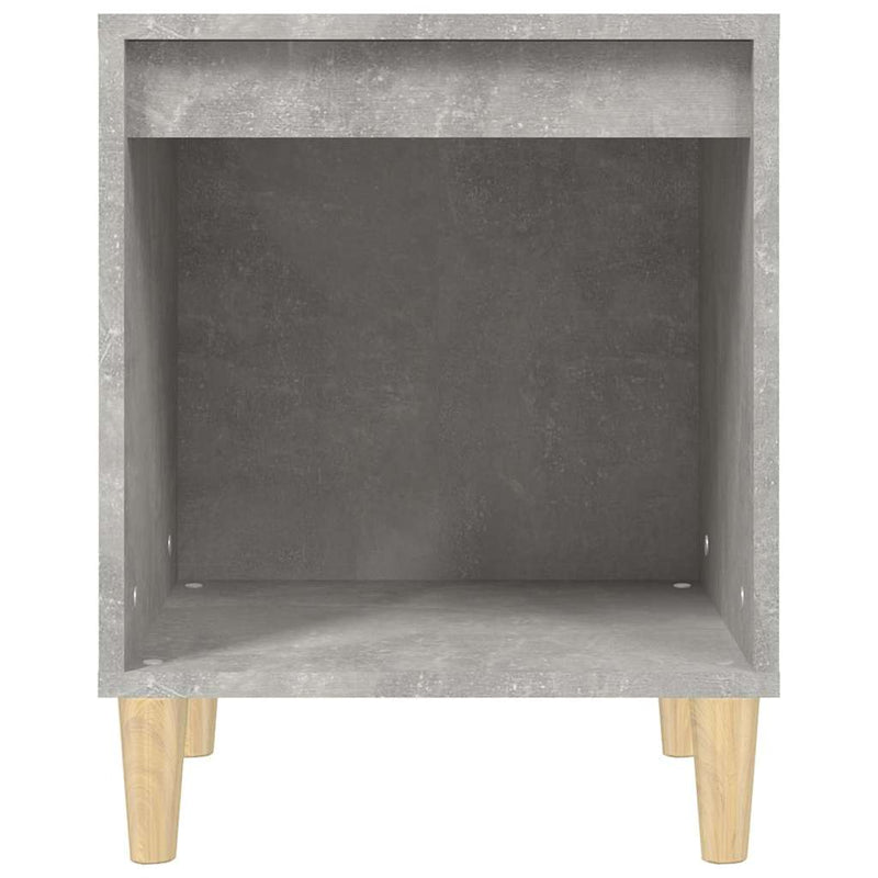 Noptiere, 2 buc., gri beton, 40x35x50 cm