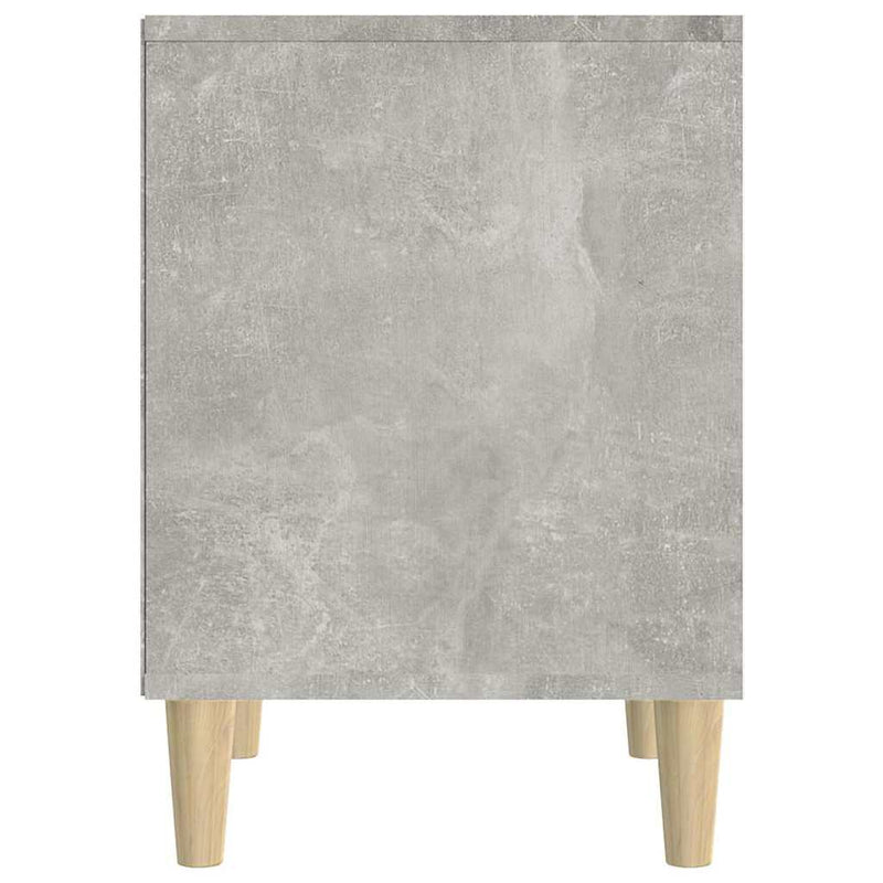 Noptiere, 2 buc., gri beton, 40x35x50 cm