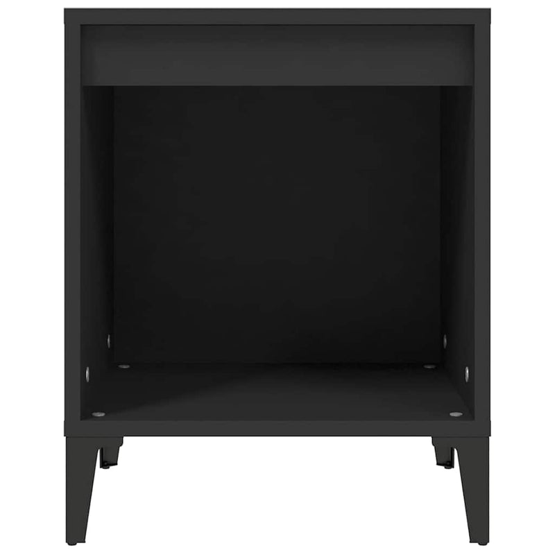 Noptiere, negru, 40x35x50 cm