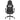 Scaun de gaming cu suport picioare, negru, piele ecologică